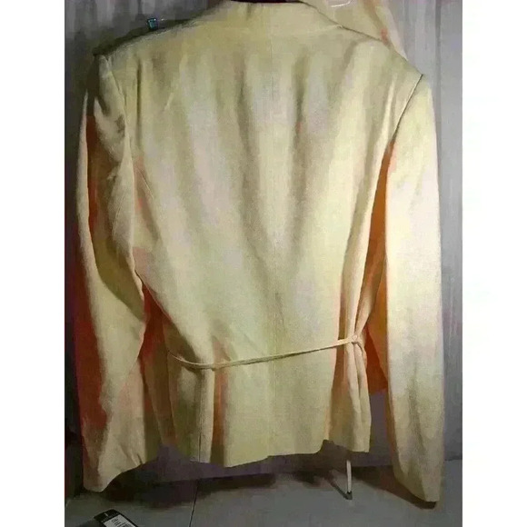 john meyer womens suits Lemon Yellow NWT Size 16 Skirt And Jacket Set Floral Inl - Picture 6 of 11